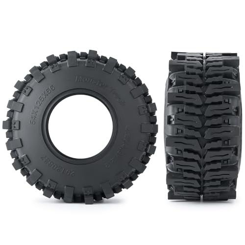 RC Rubber 2.2 Crawler Tires 125MM | For Axial SCX10 Upgrade 1/10, RC Crawler Car