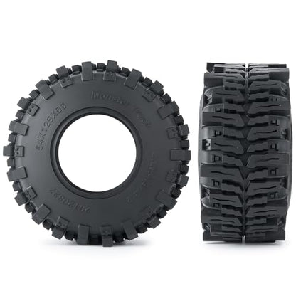 RC Rubber 2.2 Crawler Tires 125MM | For Axial SCX10 Upgrade 1/10, RC Crawler Car