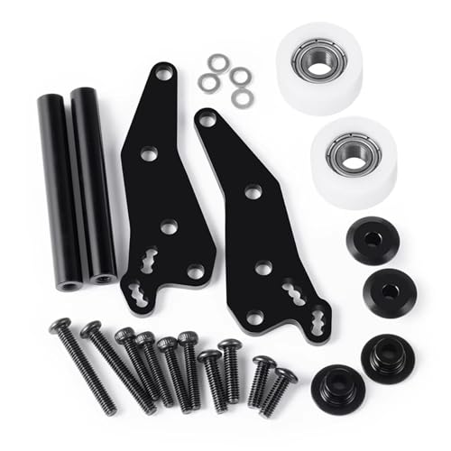 RC Modifications Spare Compatible with Mini for LMT 1/18 RC 4X4 Brushed Monster Truck RTR Upgrade Parts Aluminum Alloy Rear Head-up Double Wheel Tumbling