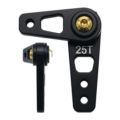 RC Metal 25T Adjustable Steering Servo Horn Arm Compatible with Axial SCX10 90046 Recat HSP Traxxas TRX-4 1/10 RC Crawler Car Airplane Boat