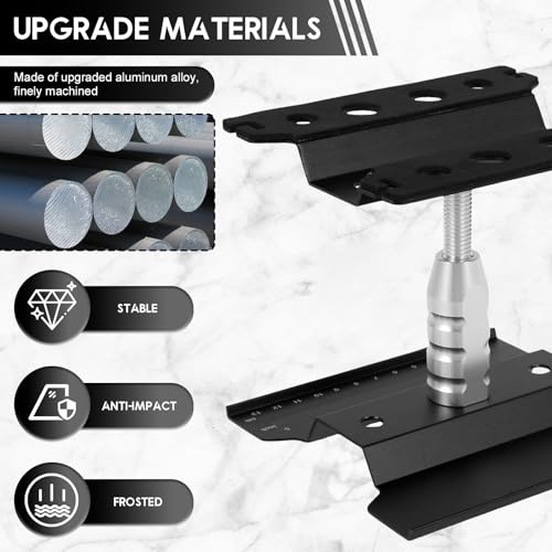 RC Car Repair Work Stand, Aluminum Alloy RC Car Repair Workstation, Adjustable Height RC Crawler Car Work Stand for 1/8 1/10 1/12 Scale RC Crawler Monster Truck