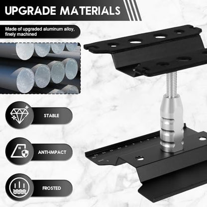 RC Car Repair Work Stand, Aluminum Alloy RC Car Repair Workstation, Adjustable Height RC Crawler Car Work Stand for 1/8 1/10 1/12 Scale RC Crawler Monster Truck