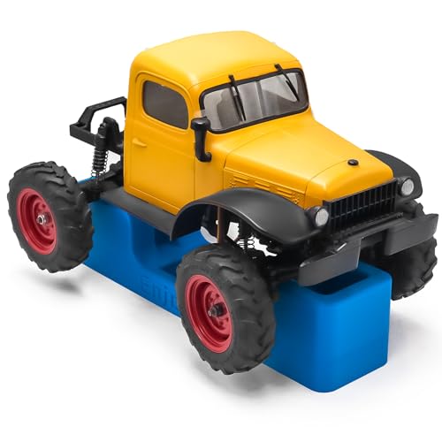 RC Car Stand RC Stand Simulation and Static Display RC Work Stand for 1/18 1/24 TRX4M SCX24 FCX18 FCX24 Remote Control Car (Blue & Green) - color: Blue & Green