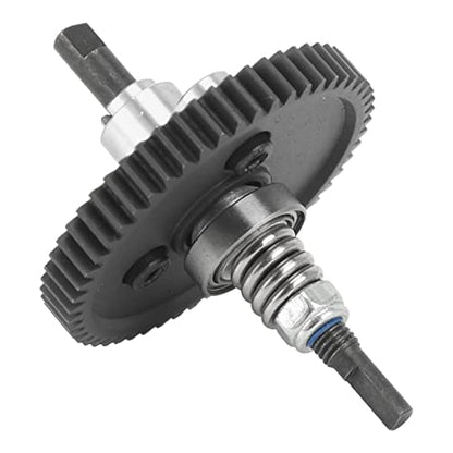 54T Spur Gear Slipper Clutch Assembly Aluminum Steel for Slash 1/10 RC Cars (Silver) - color: Silver