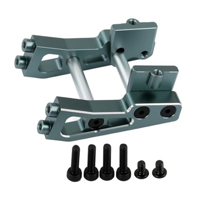 Aluminum Alloy Rear Wing Mount for Arrma 1/14 Typhon GROM Upgrade Parts (Titanium) - color: Titanium