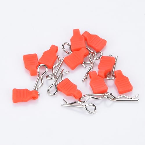 10Pcs Metal RC Body Clips with Pull Tab Replacement for AXIAL SCX24 RC Cars Spare Parts