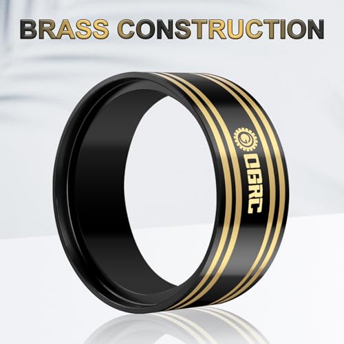 OGRC 1.9 Brass Inner Clamp Ring 110g Wheel Weights Fits 1.9 Beadlock Wheels | 440g Total Weights, Black Coating, for Traxxas TRX4 Axial Axial SCX10 Redcat 1/10 RC Crawler - color: Black