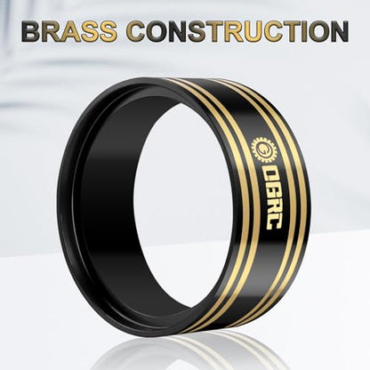 OGRC 1.9 Brass Inner Clamp Ring 110g Wheel Weights Fits 1.9 Beadlock Wheels | 440g Total Weights, Black Coating, for Traxxas TRX4 Axial Axial SCX10 Redcat 1/10 RC Crawler - color: Black