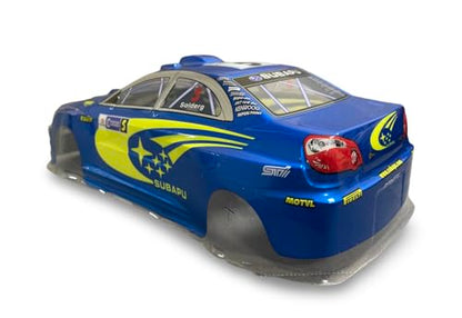 1/10 Scale RC Drift Racing Touring On Road Car Painted Body Shell, No Cut, Subaru STI Style, 190mm, Blue