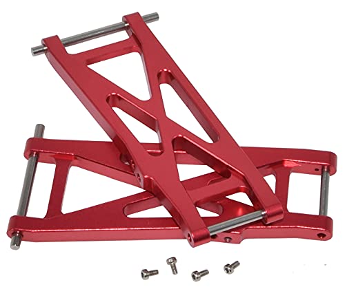 Front/Rear Swing Suspension Arm for Losi 1/10 22S SCT 2WD Short Course Truck Rc Car Upgrade Aluminum Alloy Parts and 2 Tools(Red) - color: Red