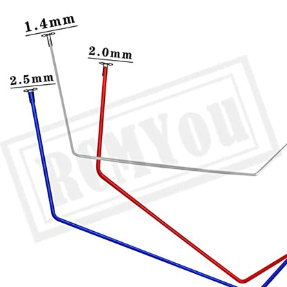 Aluminum Front/Rear Sway Bar Upgrade Parts for 1/10 Slash 2WD,Alloy Front/Rear Sway Bar Hop Ups for 1/10 Slash 2WD