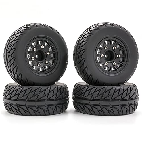 GoolRC RC Car Tires 4pcs Replacements for 12MM 14MM 17MM ARRMA Replacmenet for TRX HSP Tamiya HPI Off-Road Vehicle Short Truck RC Car Wheels RC Car Tires B