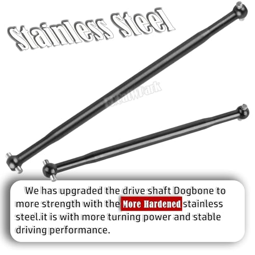 RC Drive Shaft Dogbone Upgrades Part for 1/8 Kraton 6S BLX Talion 6S BLX,Front Rear Centor Driveshaft Axles Dogbone,Replace #AR310472#AR310460,Black