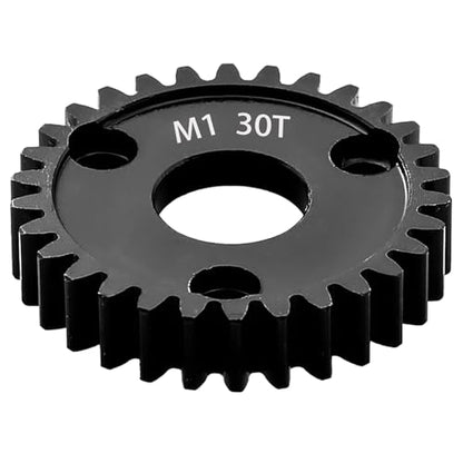 M1 Spur Gear 1.0 Metric Pitch 30-Tooth, 30T 32T 34T 36T 38T 40T 42T 44T 46T 48T 50T 52T Spur Gear Mod 1 for TRAXXAS Slayer Pro 4X4 Revo 3.3 ARRMA HPI HOBAO LOSI, Hardened Steel Upgrade Part Gear (30T) - size: 30T