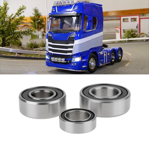 SING F LTD 32 Pcs Sealed Bearings Kit 5x11x4mm 5x8x2.5mm 6x12x4mm Replace OEM 56368 Compatible with Tami-ya Scania 770S 6x4