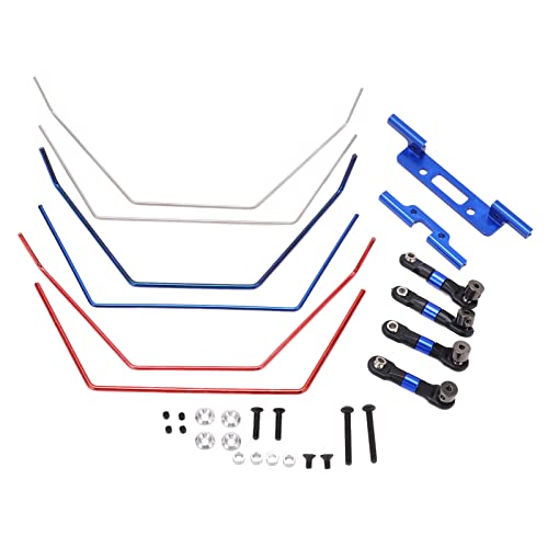 Aluminum Sway Bar Kit for 1/10 RC Car – Adjustable Front Rear Anti Roll Bars, CNC Machined Upgrade for Racing & Off Road Stability