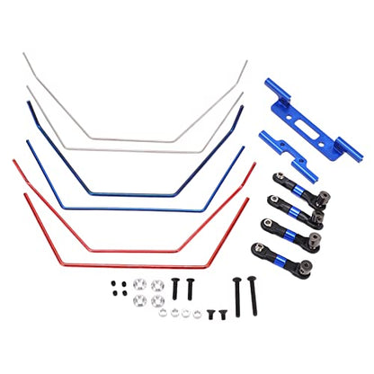 Aluminum Sway Bar Kit for 1/10 RC Car – Adjustable Front Rear Anti Roll Bars, CNC Machined Upgrade for Racing & Off Road Stability
