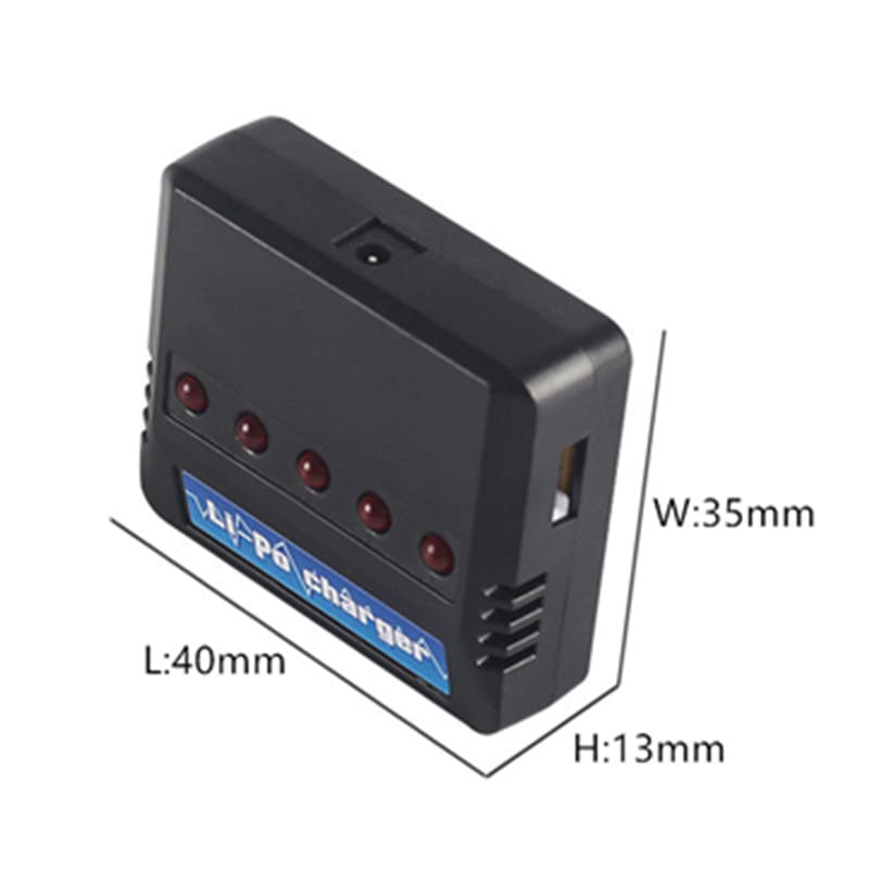 CBB 3.7V 200mAh Li-Po Battery 4 Pack for RC Drone with 5-in-1 Smart Charger