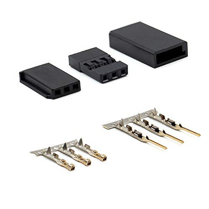 Servo Male Female Connector Crimp Pin Servo Cable Kit Compatible Futaba for Hitec Spektrum RC