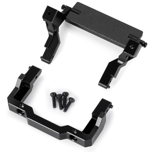 MORLORDY Aluminum Alloy RC Front Bumper Mount & Rear Body Shell Mount for SCX24 Base Camp 1/24 RC Crawler Car Upgrade Parts - color: Bumper Mount & Shell Mount