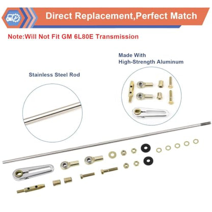 CB5010 Upgrade Adjustable Transmission Column Shift Linkage Kit | Compatible With GM TH-200 200-4R TH-350 TH-400 4L60 4L60E 4L80E 700-R4 Transmission