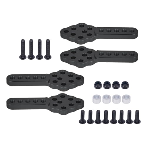 CNC Aluminum Shock Mount 4pcs Adjustable for SCX10 1/10 RC Crawler | Metal shock mount stand with adjustable height and angle.For Axial SCX10 90046 D90 D110.Upgrade for RC suspension tuning.