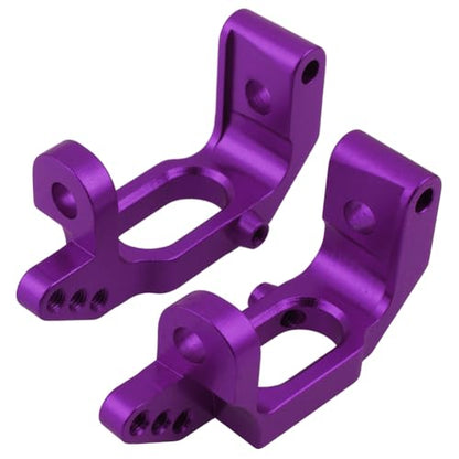 Hobbypark Aluminum Front C-hub Caster Blocks & Steering Knuckle for Volcano Epx/Pro RC 1/10 Monster Truck,Replacement of 102210 10221 (Purple)