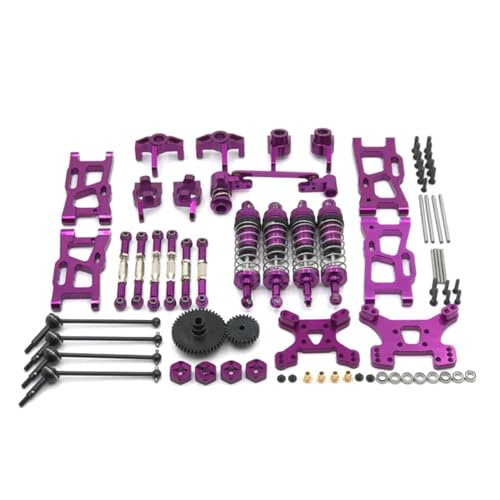 Rc Shock Absorber for WLtoys 124019 1:14 144010 02 144001 1:12 Front/R Suspension Arms Steering Block Steering Linkage Shock Tower Shock Absorber Set Parts
