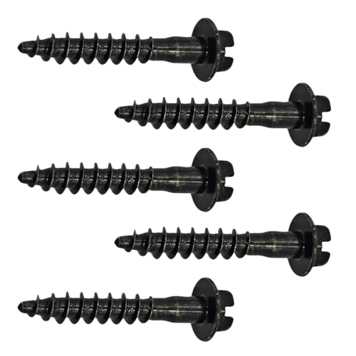 5PCS BAS01003 Air Filter Box Screw, OEM# 6509605AA, 11549031 Air Filter Housing Retaining Bolts, Filter Box Screws Compatible with Chrysler, Jeep, Dodge, Ram, Pontiac (Black)