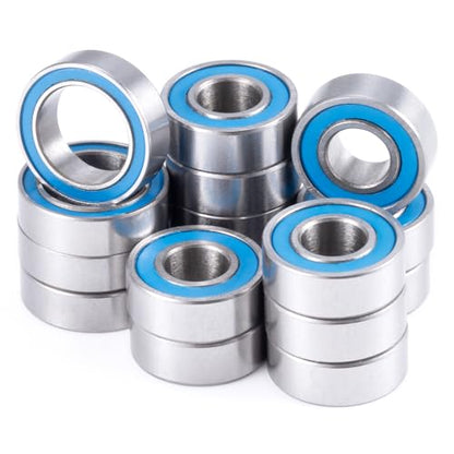 16pcs Steel Rubber Sealed Bearing Kit for Tamiya TT-02B Plasma EdgeII | Neo Scorcher 4wd Buggy Dual Ridge RC Car Upgrade