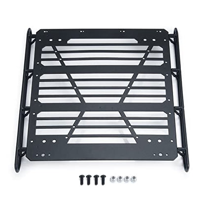 MORLORDY Stainless Steel RC Roof Rack Luggage Rack Set for 1/10 RC Crawler Car Accessories SCX10 III Upgrades JLU AXI03007 Parts