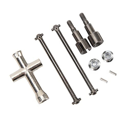RC Car Rear Drive Shaft Steel Rear Axle Shaft 64mm Dogbone 5mm Ball Cup Replacement Part for SCY 16101 16102 16103 16201 1 16 RC Cars