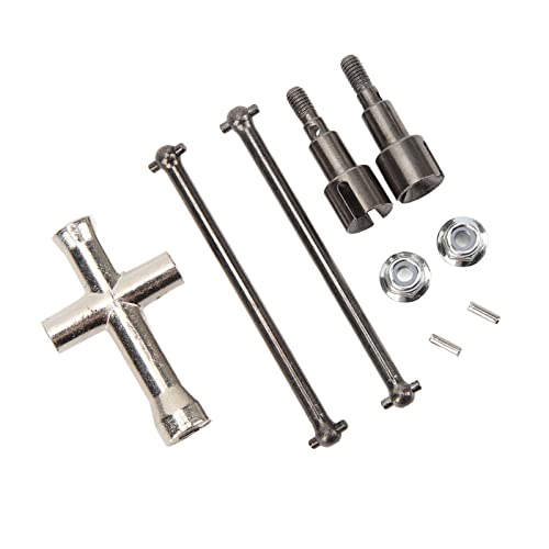 RC Car Rear Drive Shaft Replacement, Steel Rear Axle Shaft for SCY 16101 16102 16103 16201 1/16 RC Cars, High - Precision Dogbone with Smooth Power Transmission