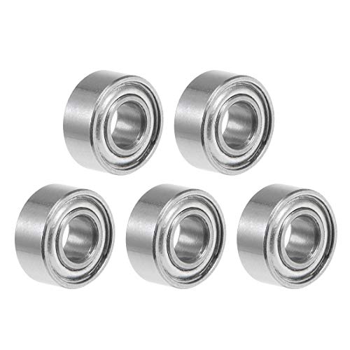 uxcell 683ZZ Deep Groove Ball Bearing 3x7x3mm Double Shielded Chrome Steel Bearings 5-Pack - size: 3mmx7mmx3mm