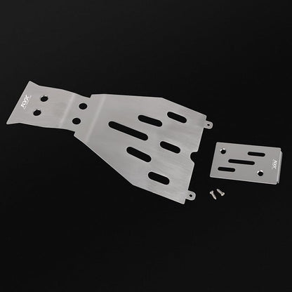 KYX Racing Stainless Steel Chassis Protective Plate Skid Plate Guard Upgrades Parts Accessories for 1/10 RC Crawler Car Traxxas F150 Raptor R