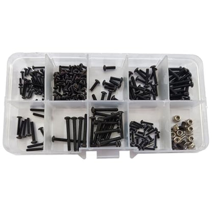 RC Screw Kit Repair Tool Box Hardware Fasteners Set Compatible with TRX-4M 1/18 RC Crawler Car Upgrade
