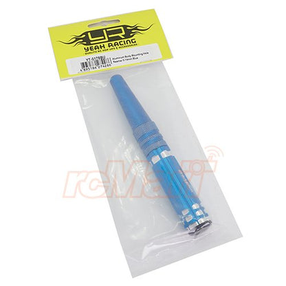 Yeah Racing Aluminum Body Mounting Hole Reamer 0-14mm Blue #YT-0178BU