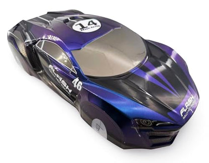 1/10 Scale RC Drift Touring Racing Car Body Shell – Lykan Hypercar-Style, Painted No-Cut, 260mm Wheelbase, Mulit-Color - color: Body Shell