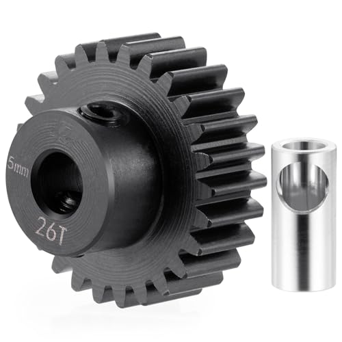 2pcs Pinion Gear 32P 5mm 26T Gear Motor Gears for 1/5 1/6 1/8 1/10 | 1/14 1/16 1/18 RC Buggy Monster Truck Drift Car Off-Road Crawler Parts - size: 26T