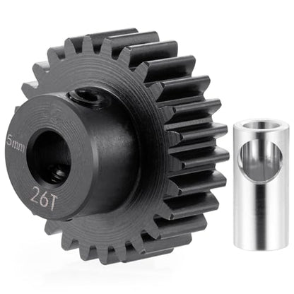 2pcs Pinion Gear 32P 5mm 26T Gear Motor Gears for 1/5 1/6 1/8 1/10 | 1/14 1/16 1/18 RC Buggy Monster Truck Drift Car Off-Road Crawler Parts - size: 26T