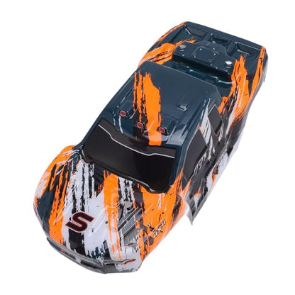 1/16 RC Car Body, Durable PVC Shell Easy Install, 1/16 Scale Truck Cover for Off Road Racing Hobbyists Orange - color: Orange