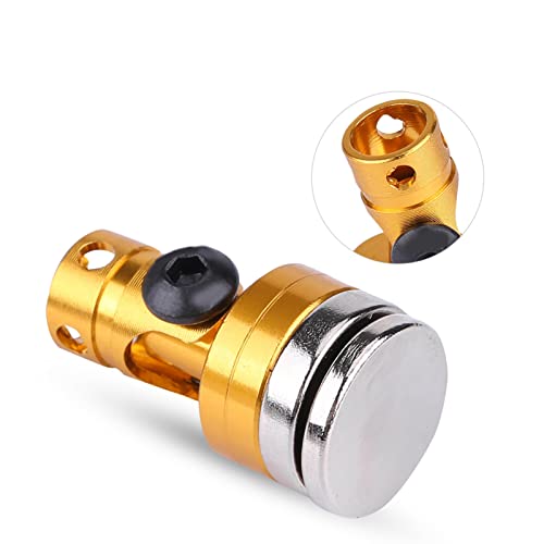 SUNGOOYUE Magnetic Body Post Holder, Aluminum Body Post Mount 4PCS for SCX10 1:10 RC Car, Easy Install, Smooth Metal Finish, Light 26.7g for RC Car Fans (Yellow) - color: Yellow