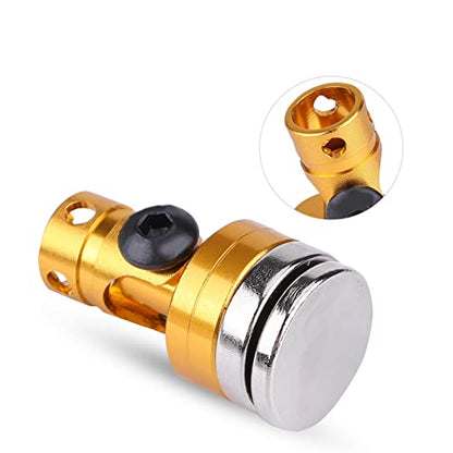 SUNGOOYUE Magnetic Body Post Holder, Aluminum Body Post Mount 4PCS for SCX10 1:10 RC Car, Easy Install, Smooth Metal Finish, Light 26.7g for RC Car Fans (Yellow) - color: Yellow