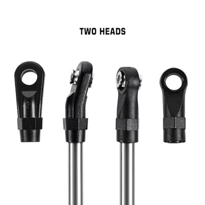 INJORA Stainless Steel High Clearance Links with Rod Ends for TRX4 SCX10 II SCX10 III VS4-10 1/10 RC Crawler Car Upgrade(115mm) - size: 115mm