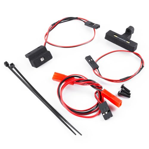 LSG LED Lights Kit Headlight Taillights Kit for 1/18 RC Arrma Typhon Grom | Front Rear Lights White Red Light Upgrades Part