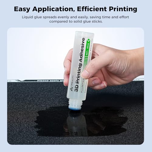 Creality Offfical 3D Printing Build Plate Adhesive Glue for Hot Bed,Strong Grip Reduce Warping for ABS/ASA/PLA/PETG/TPU Filament on Various Build Plate,80ML - style: Adhesive Glue