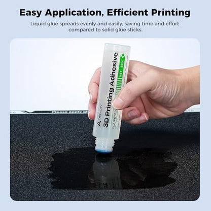 Creality Offfical 3D Printing Build Plate Adhesive Glue for Hot Bed,Strong Grip Reduce Warping for ABS/ASA/PLA/PETG/TPU Filament on Various Build Plate,80ML - style: Adhesive Glue