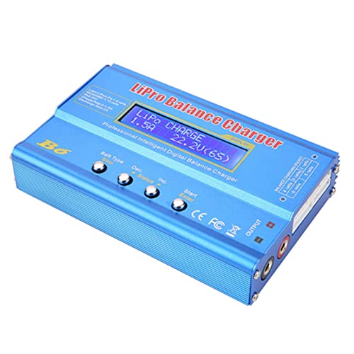B6 80W Digital LCD Balance Charger Discharger for LiPo NiMH RC Battery (New iMAX B6 LCD Screen Digital RC Lipo NiMh)