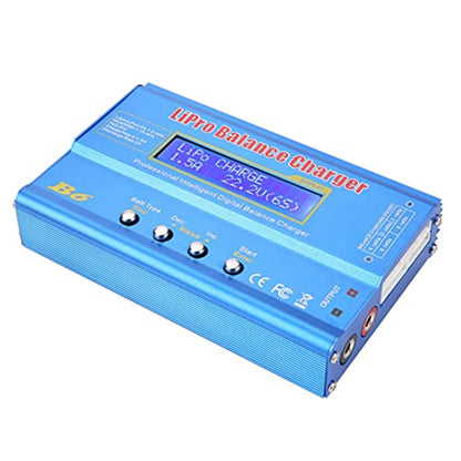 B6 80W Digital LCD Balance Charger Discharger for LiPo NiMH RC Battery (New iMAX B6 LCD Screen Digital RC Lipo NiMh)