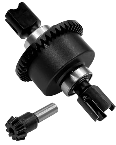 43T Differential Active with 10T Input Gear Upgrades Part for 1/7 Fireteam Mojave 1/8 Karton Notorious Outcast Talion,Metal Diff Set Hops Up,Replace #ARA310957,Black - color: Black(43T-10T)